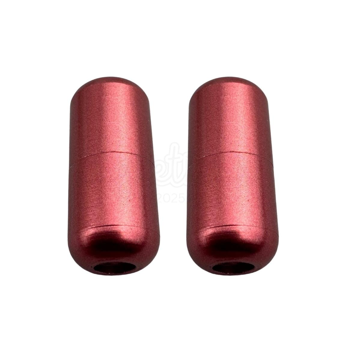 Elastische veters draaicapsule mat sluiting fuchsia geschikt voor elastische veters van 3 tot 9 mm breed exclusief 4 mm