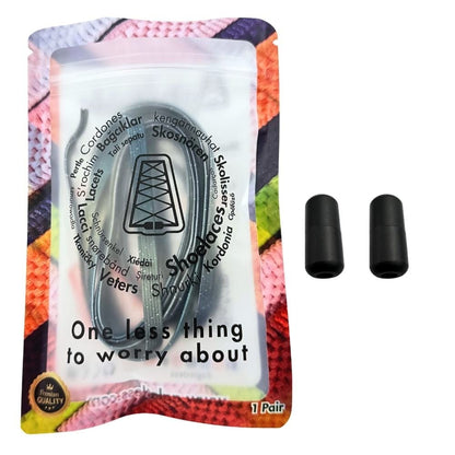 Elastische veters zonder strikken glitter 6mm capsule sluiting stars in luxe verpakking